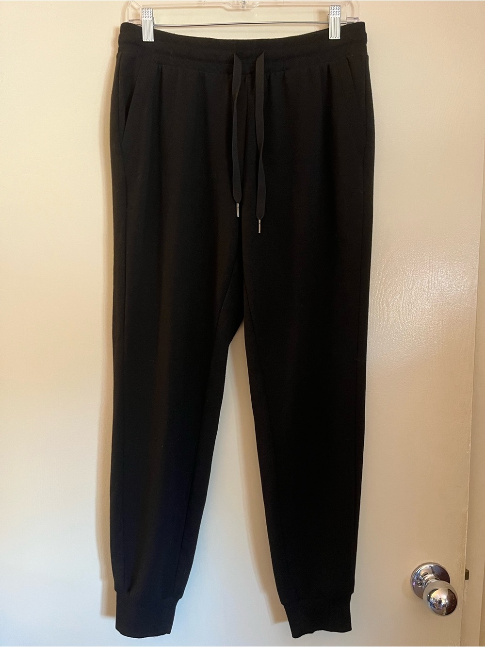 Woman’s Black Jogger Pants - Casual Drawstring Comfort